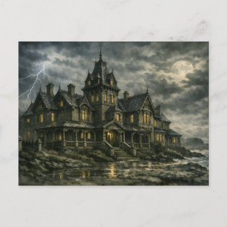 Victorian Mansion by BurnsInHell Postcard