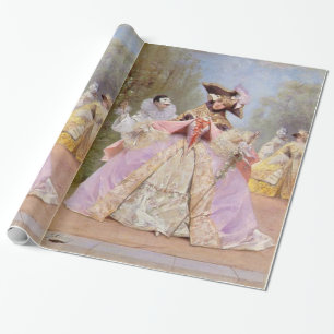 Victorian Masquerade Ball Mardi Gras Party Wrapping Paper