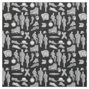 victorian men's style antique menswear toile black fabric