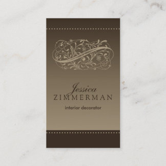 Victorian Mocha Business Card