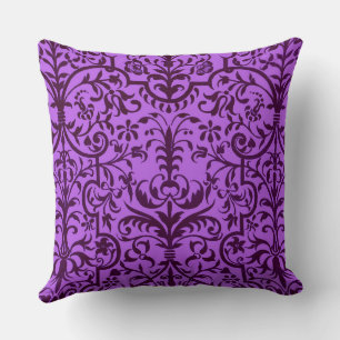 Victorian motif in purple cushion