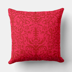 Victorian motif in red cushion