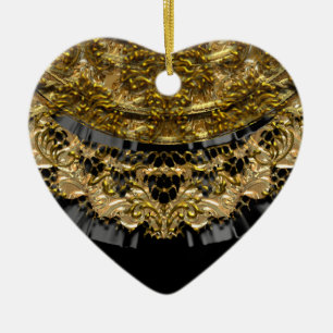 Victorian Mourning Ceramic Ornament