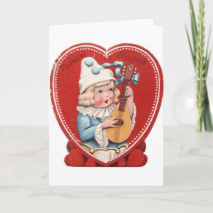 Victorian Musician Valentine's Day Card