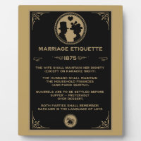  Victorian NewlyWeds Funny Marriage Rules 