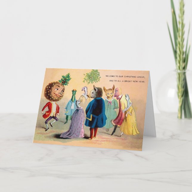 Victorian Odd Christmas Party Card (Front)