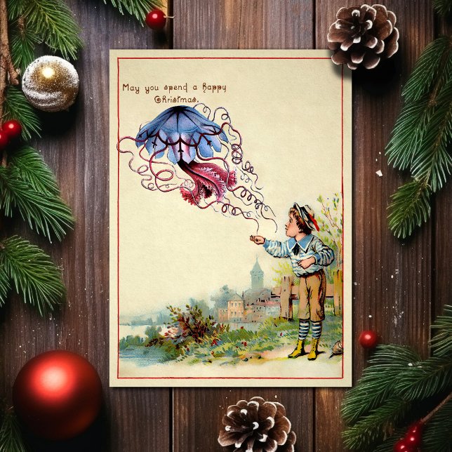 Victorian Odd Jellyfish Christmas Card (Creator Uploaded)