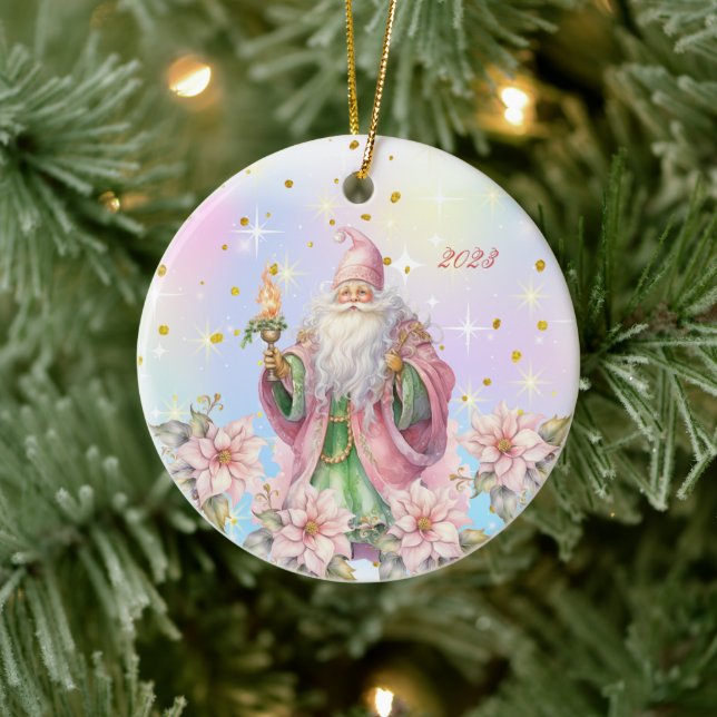 Victorian Old Time Santa Claus Ornament (Tree)