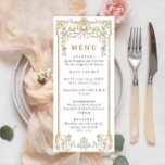 Victorian Ornate Grace Bohemian Wedding Dinner Menu<br><div class="desc">For further customisation,  please click the "Personalise this template",  then "Edit using Design Tool". Stylish editable easy to use wedding templates,  more items available in the store (invitations,  rsvp,  thank you cards,  stationery & decor). If you need help or matching items,  please contact me.</div>
