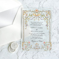 Victorian Ornate Grace Floral Frame Wedding