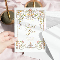 Victorian Ornate Grace Floral Frame Wedding