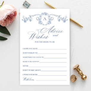 Victorian Ornate Grace Floral Wishes & Advice Card