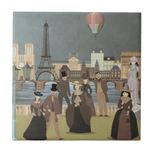 Victorian Paris Ceramic Tile