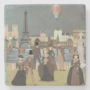 Victorian Paris Stone Coaster