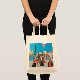 Victorian Paris Tote Bag