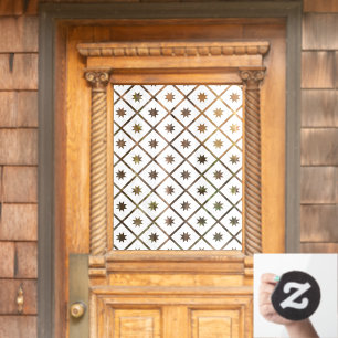 Victorian Pattern Elegant Semi-Transparent Privacy