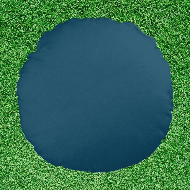 Victorian Peacock Solid Colour Round Cushion (Creator Uploaded)