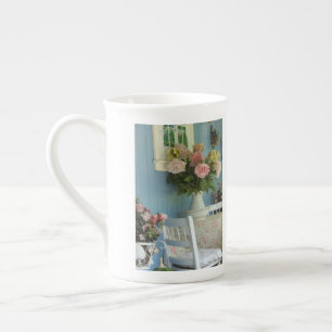 Victorian Peonies - Martha's Vineyard Bone China Mug