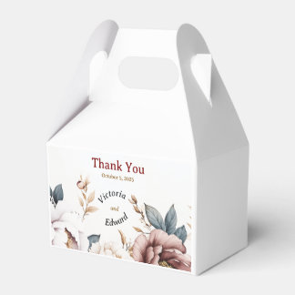 Victorian Peony Luxe Wedding Favour Box