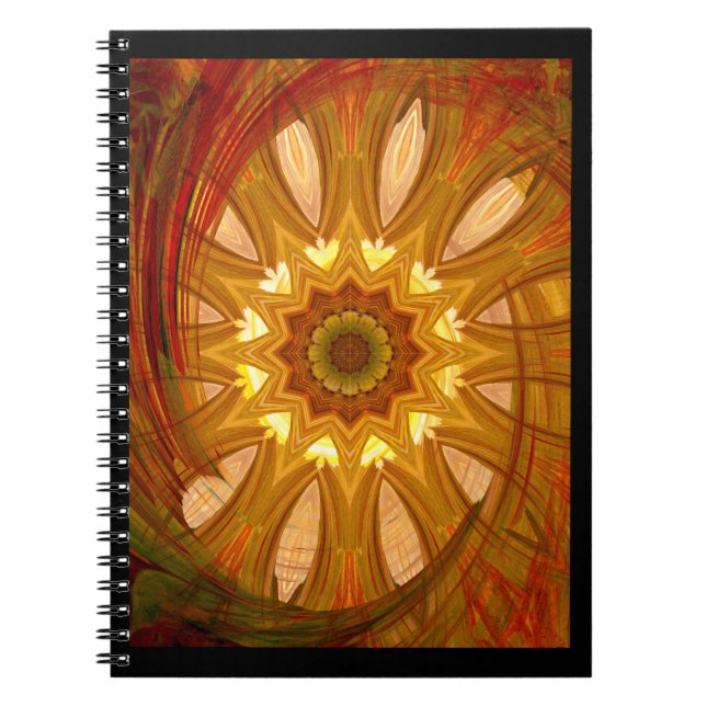 Victorian Peony Swirl Notebook (Front)