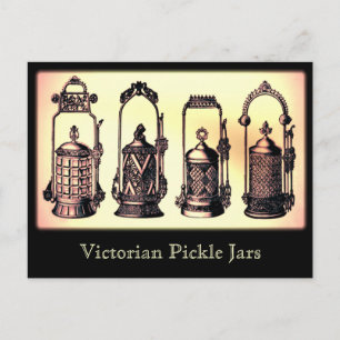 Victorian Pickle Jars Postcard