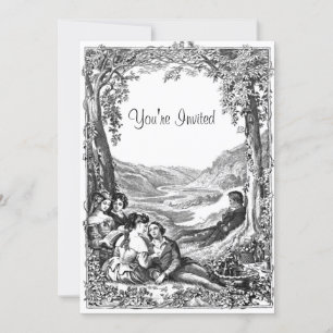 Victorian Picnic Invitation