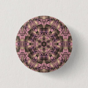 Victorian Pink Antique 3 Cm Round Badge