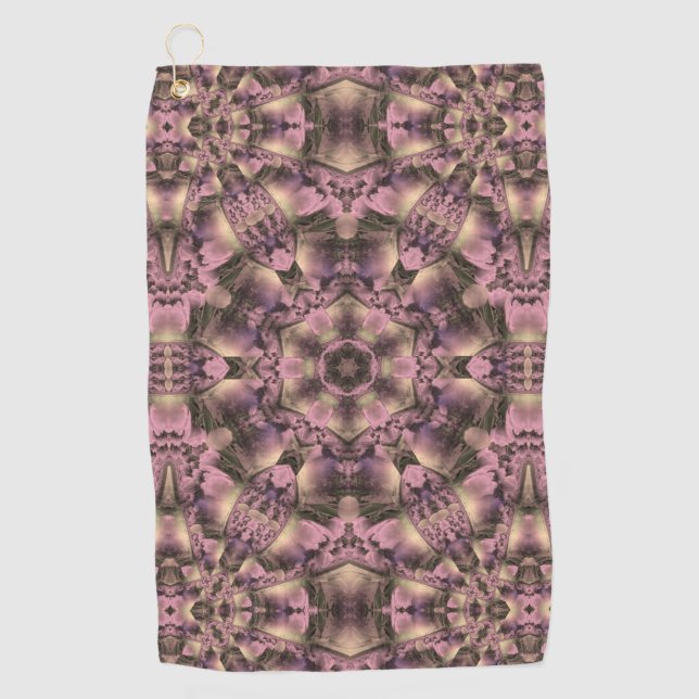 Victorian Pink Antique Golf Towel (Front)