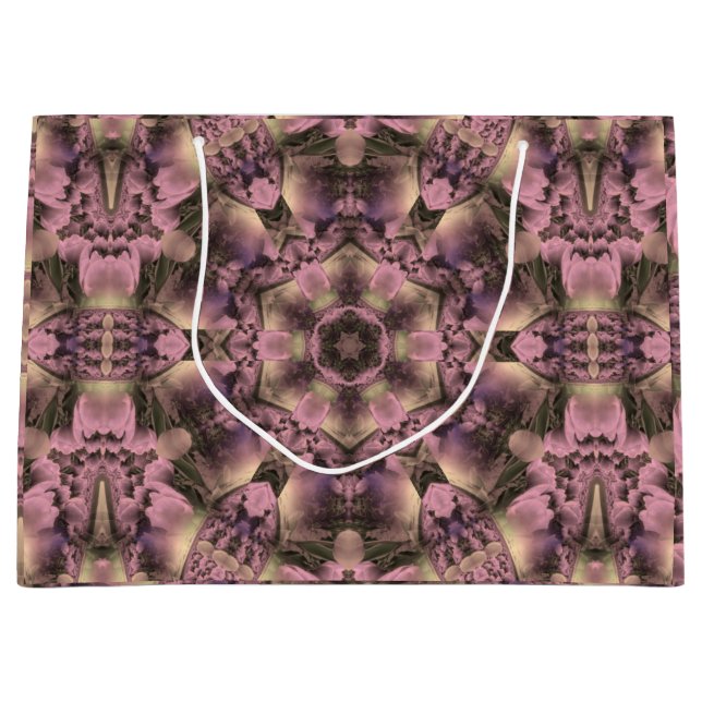 Victorian Pink Antique Large Gift Bag (Front)