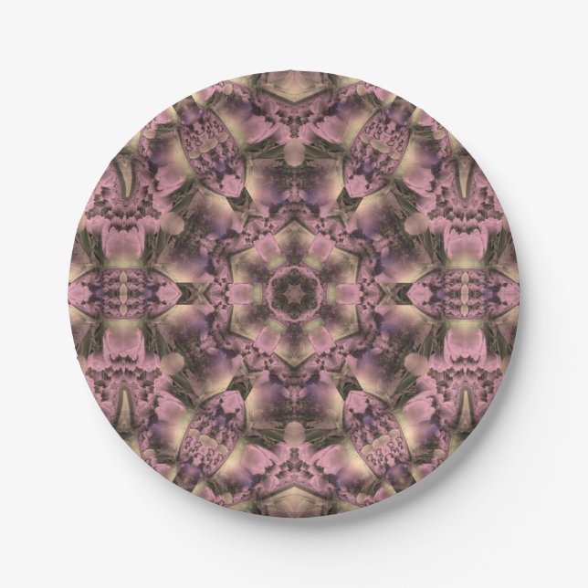 Victorian Pink Antique Paper Plate (Front)