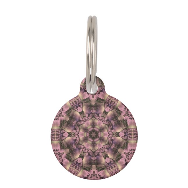 Victorian Pink Antique Pet Tag (Front)