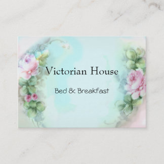 Victorian Pink Roses Business Cards
