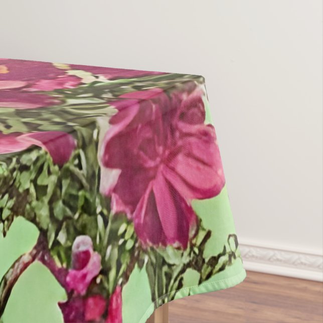 Victorian Pink Roses Tablecloth (In Situ)