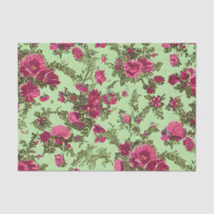 Victorian Pink Roses Tissue Paper