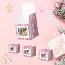 Victorian Pink Snowflake Christmas Photo