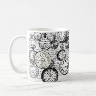 Victorian Pocket Watch Alice in Wonderland Coffee Mug