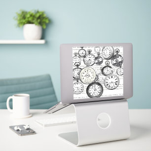 Victorian Pocket Watch Collage Alice Wonderland