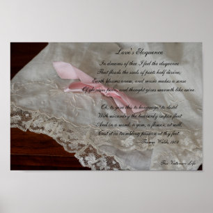 Victorian poem—Love's Eloquence (1900) Poster