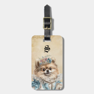 Victorian Pomeranian Dog Luggage Tags