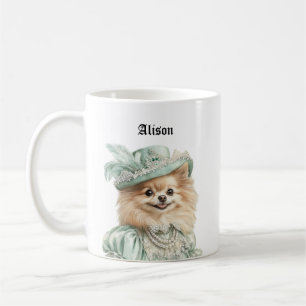 Victorian Pomeranian Mugs