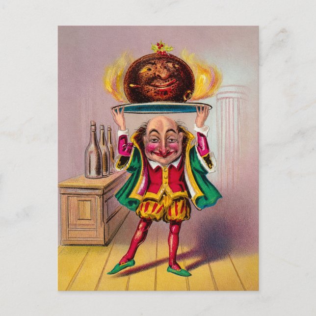 Victorian Pudding Man Postcard (Front)