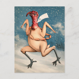 Victorian Pudding Man Postcard