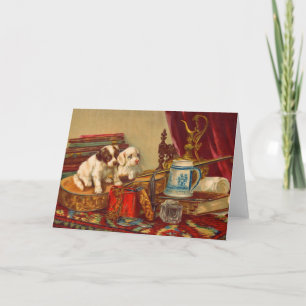 Victorian puppy dogs and stuff card