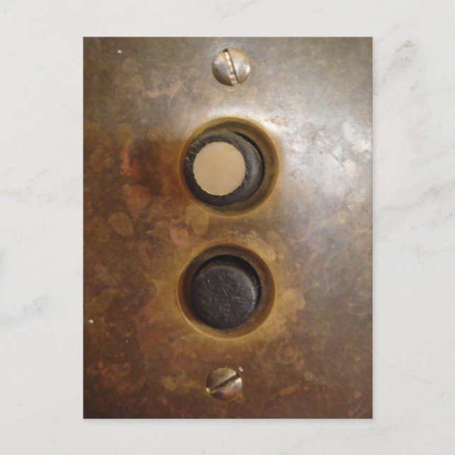 Victorian Push Button Light Switch Postcard (Front)