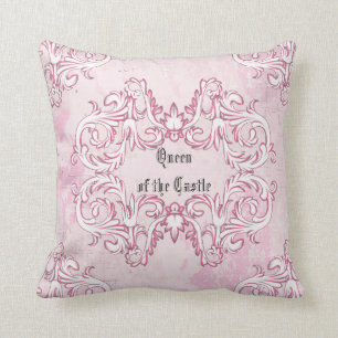 Victorian Queen of the Castle Throw Pillow