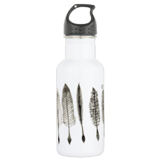 Victorian Quills Ink Design 532 Ml Water Bottle