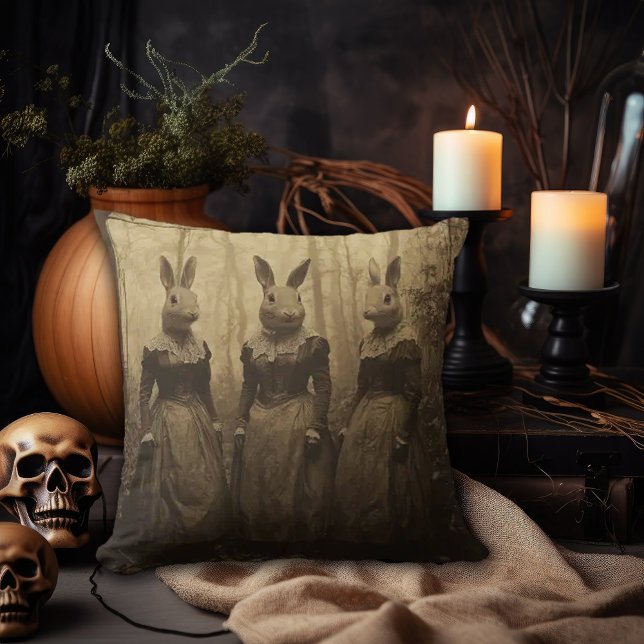 Victorian Rabbit Ladies Cushion (Creator Uploaded)