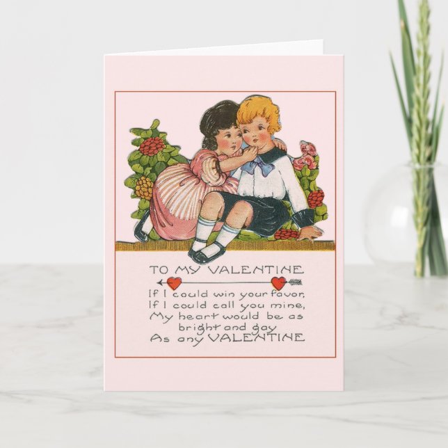 Victorian Romance Valentine's Day Card (Front)