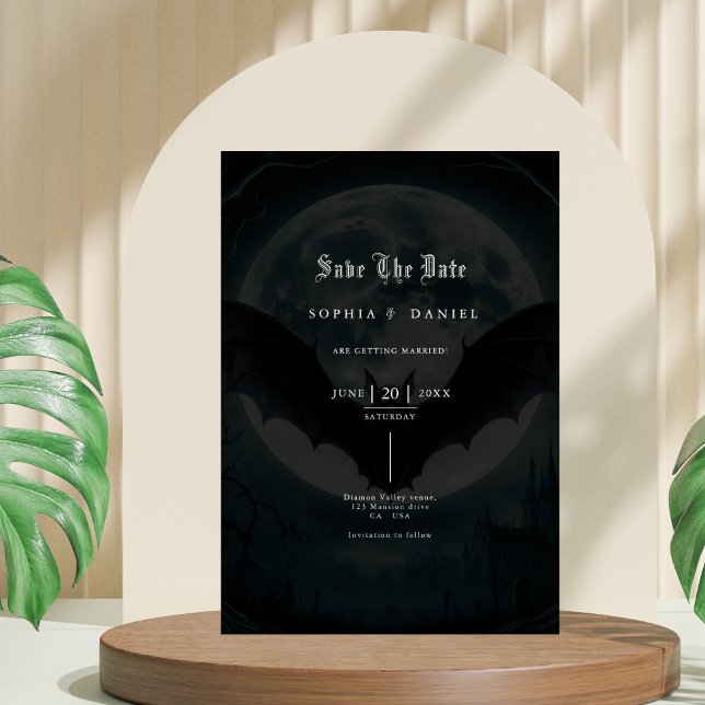 Victorian Romantic Gothic Wedding Save The Date (Creator Uploaded)