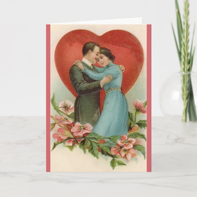 Victorian Romantic Valentine's Day Card (Front)